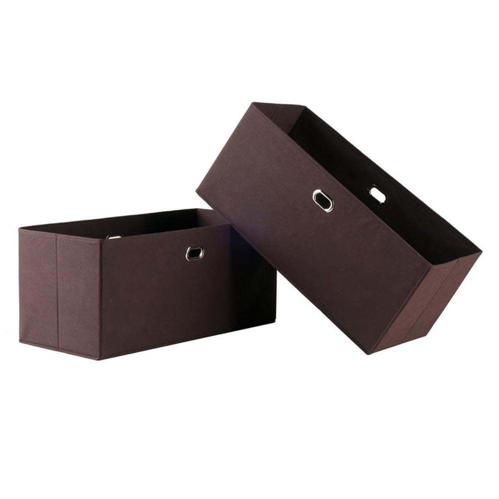 Winsome Wood Torino Chocolate Storage Organizer for Home Office, Living Room, and Bedroom