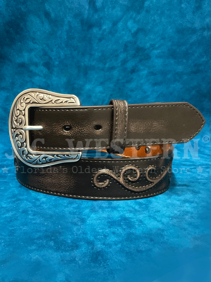 Nocona N3499701 Women's Western Belt - Dark Brown Leather Cowgirl Belt for Casual & Western Outfits | Perfect for Rodeo, Country Music Events & Everyday Wear