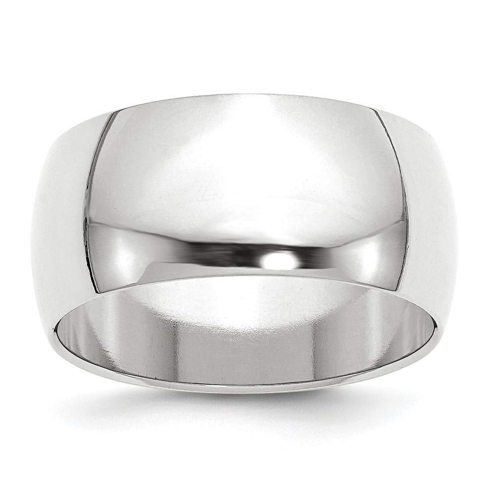 10K Half Round Band Ring for Women - White Gold, Yellow Gold, Rose Gold - Multiple Sizes & Widths (1mm-8mm) - Elegant Stackable Ring for Everyday Wear, Anniversary Gifts, Wedding Bands, Bridal Jewelry