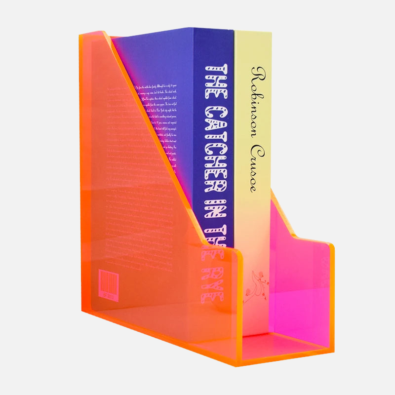 Prism Pop Acrylic File Organizer - Colorful Desktop Document Holder for Office, School & Home Organization - Perfect for Bills, Papers, Letters & Stationery Storage