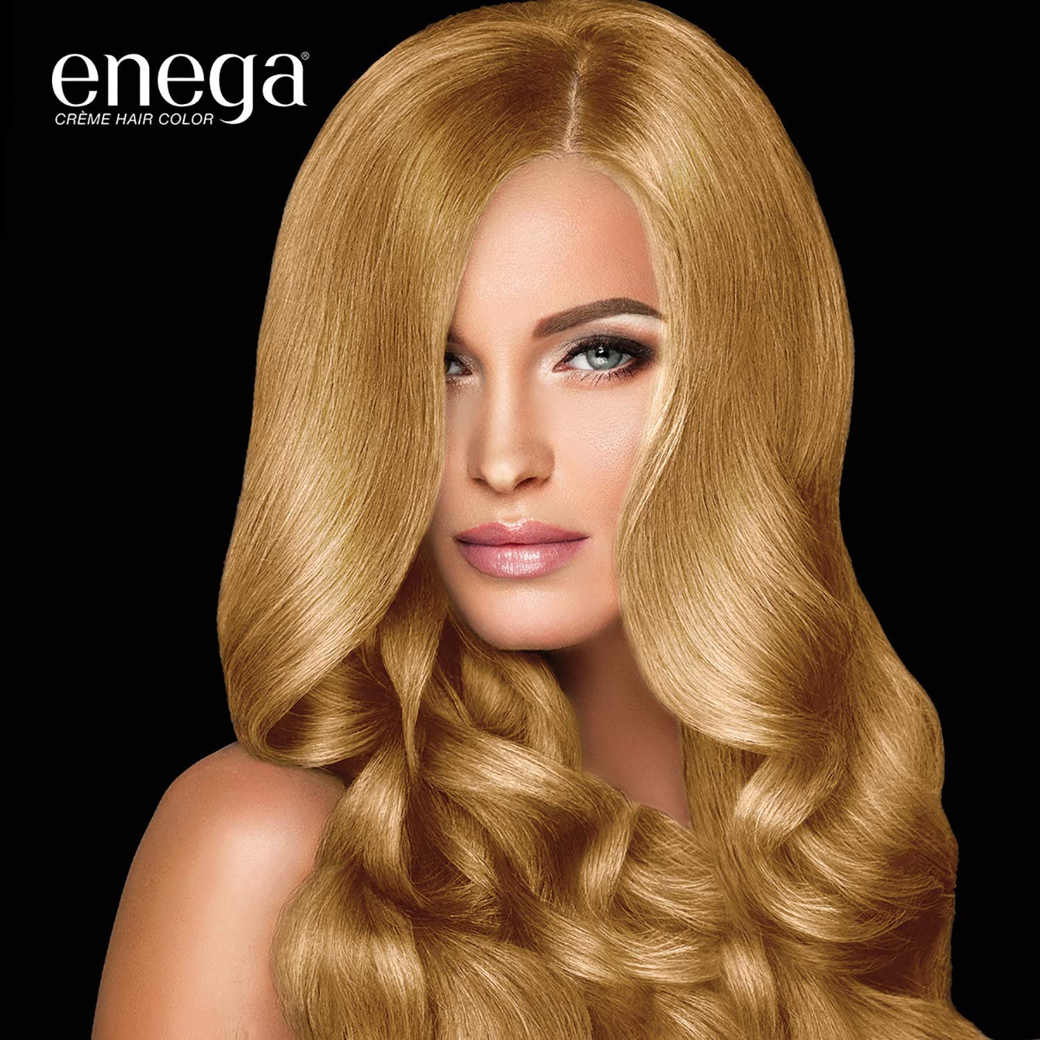 Enega Ammonia-Free Long Lasting Gray Coverage Hair Color Cream with Argan Oil & Green Tea Extract - 150ml (Golden Blonde) | Pack of 1 | Perfect for At-Home Hair Coloring & Touch-Ups