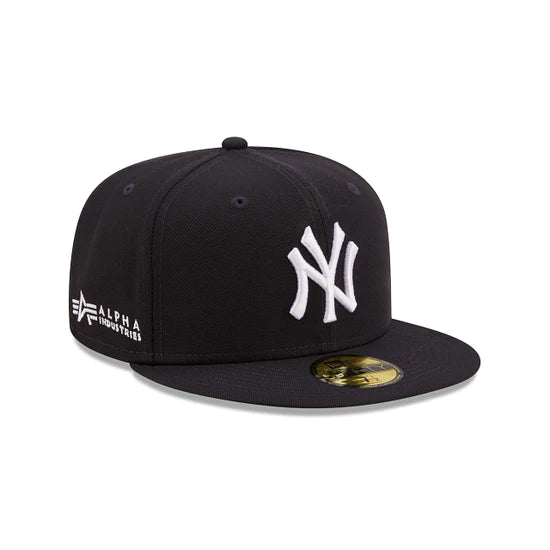 New York Yankees Alpha Industry Navy 59FIFTY Fitted Hat for Men - Official MLB Baseball Cap for Yankees Fans, Streetwear & Sports Fashion