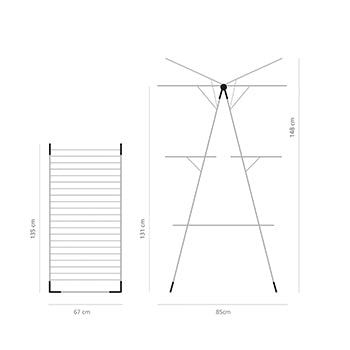 23 Meters Foldable Drying Rack Tower - Space Saving Laundry Clothes Hanger for Indoor & Outdoor Use - Perfect for Apartments, Camping, and Small Spaces