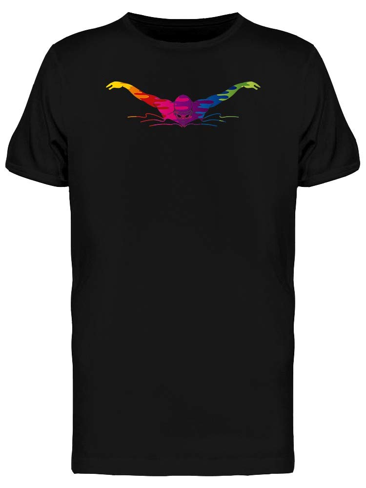 Rainbow Butterfly Graphic T-Shirt for Men | Soft Cotton Casual Tee | Perfect for Summer Outfits & Streetwear Fashion