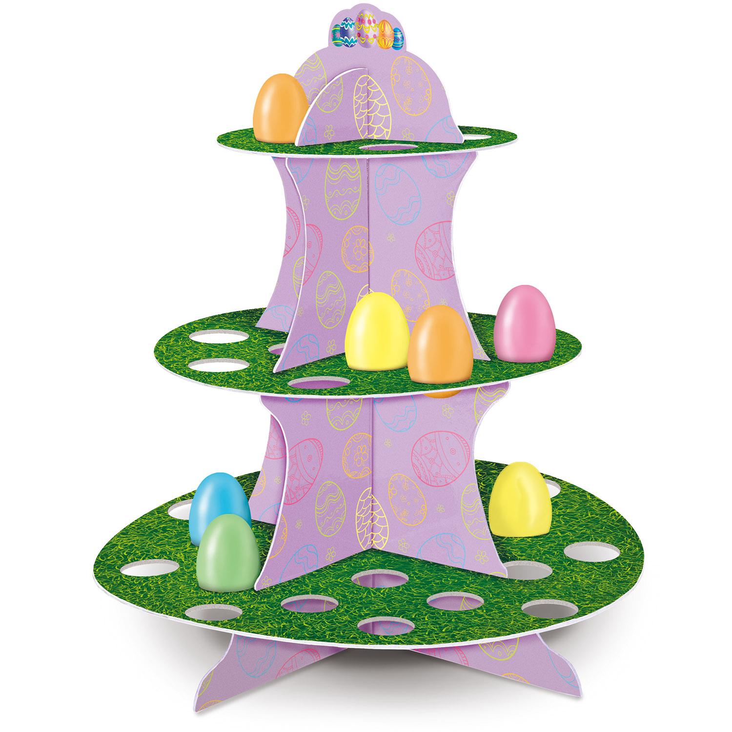 12 Pack Beistle Easter Egg Stand 13.5 Inch - Colorful Easter Egg Display Holder for Decorations, Party Supplies, and Spring Celebrations - Perfect for Easter Egg Hunts, Home Decor, and Holiday Festivities