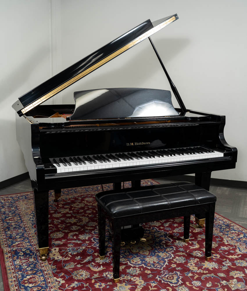 1985 Baldwin C152 5'0 Grand Piano in Polished Ebony - Perfect for Home, Studio & Concert Performances