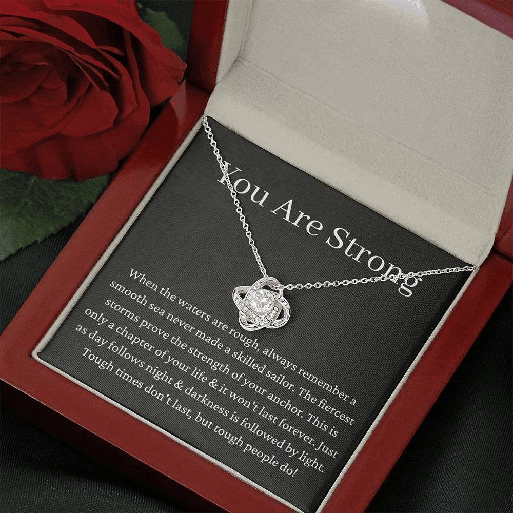 Personalized Love Knot Gift - Inspirational Encouragement Present for Get Well, Breakup, Divorce, Anxiety Relief | Thoughtful Sympathy & Cheer Up Gift for Friends, Family | Perfect for Anniversaries, Recovery, Difficult Times