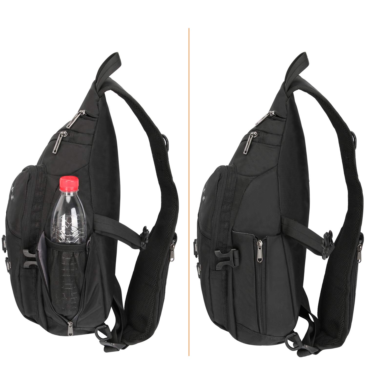 Best Sling Backpacks & Crossbody Bags for Men & Women - Lightweight Chest Shoulder Bag for Outdoor Travel, Hiking, Running & Dog Walking - Durable Everyday Carry Backpack