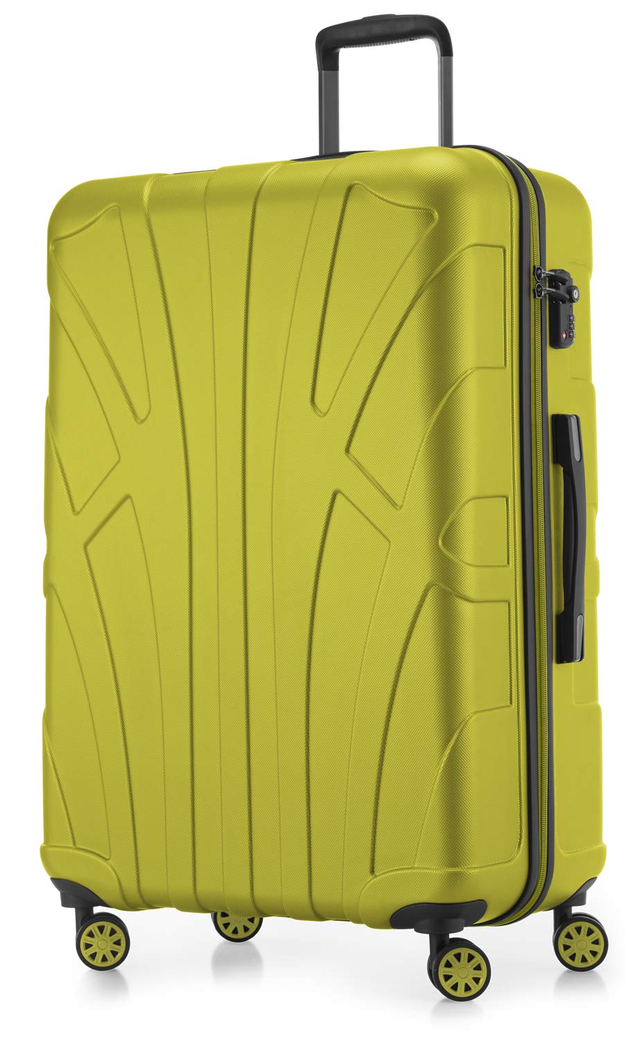Suitline 30-Inch Large Fern Green Hardshell Suitcase with Spinner Wheels - Perfect for Travel, Business Trips & Vacations