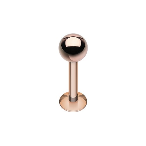 WildKlass Rose Gold Steel Ball Labret - Stylish Lip & Nose Piercing Jewelry