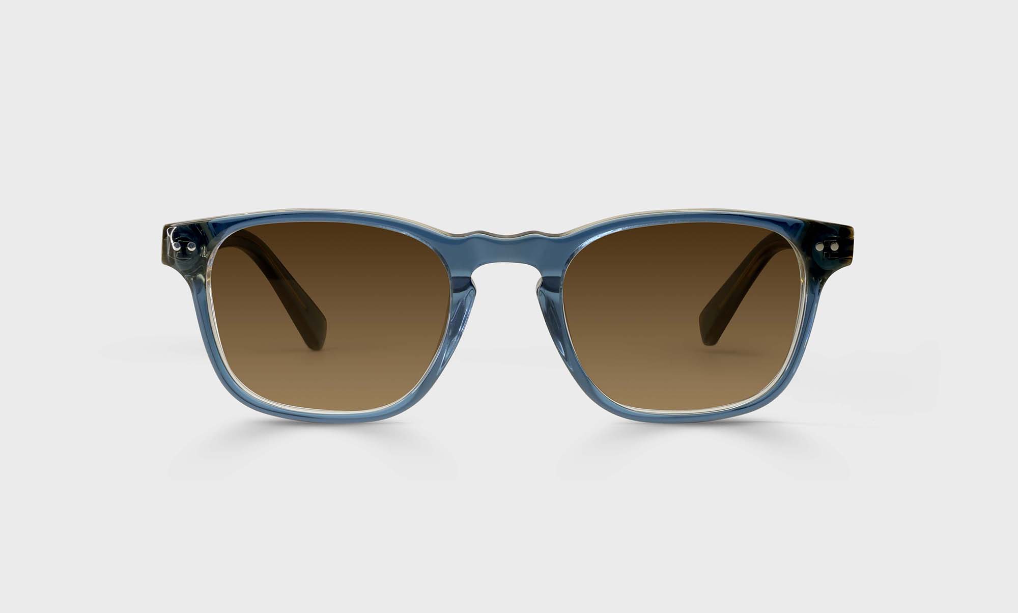 Old Sport Color 10 Navy Blue Crystal Acetate Eyeglass Frames - Lightweight & Durable for Men & Women - Perfect for Reading, Driving & Fashion Accessories