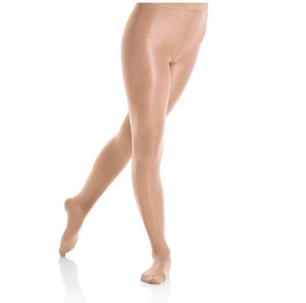 3358 Footed Shimmer Figure Skating Tights for Women & Girls - Professional Ice Skating Dancewear - Stretchy Comfortable Performance Tights for Practice, Competition & Performances