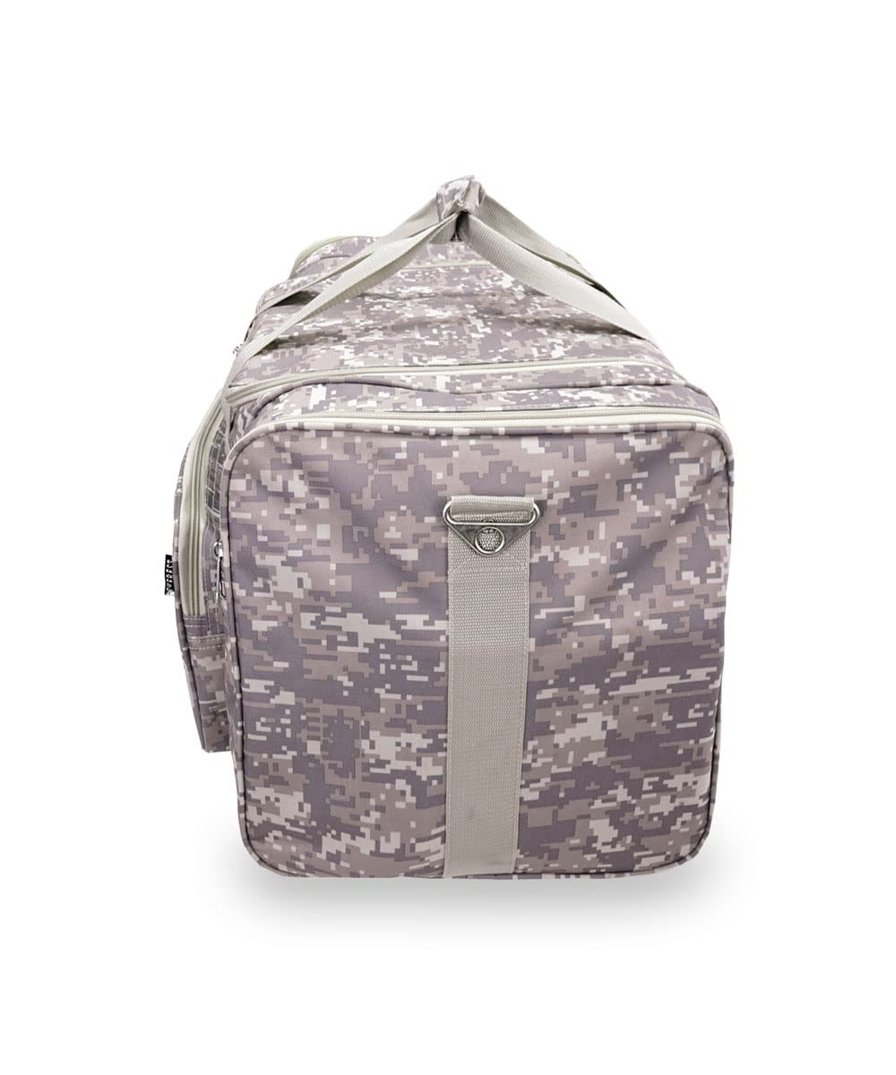 Everest Digital Camo Duffel Bag - Military Style Tactical Gear for Travel, Gym & Outdoor Adventures | Waterproof & Durable One Size Backpack for Men & Women