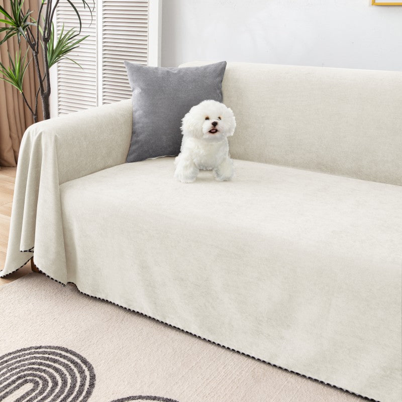 Waterproof Velvet Sofa Cover for Pets & Kids - Soft, Durable Couch Protector for Living Room, Bedroom, and Home Decor