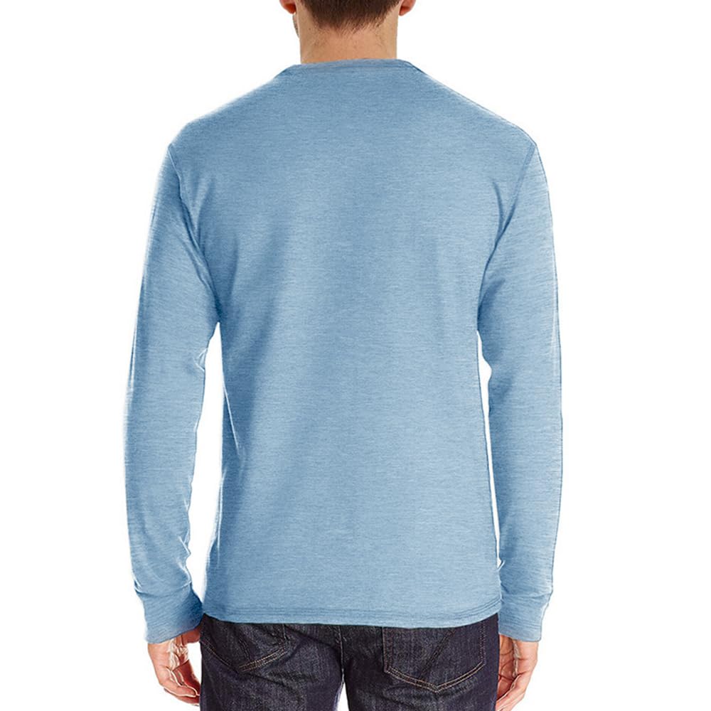Men's Casual Short Sleeve Henley Shirt with Pocket - Comfortable Button-Up T-Shirt for Everyday Wear | Perfect for Work, Weekend Outings & Casual Gatherings