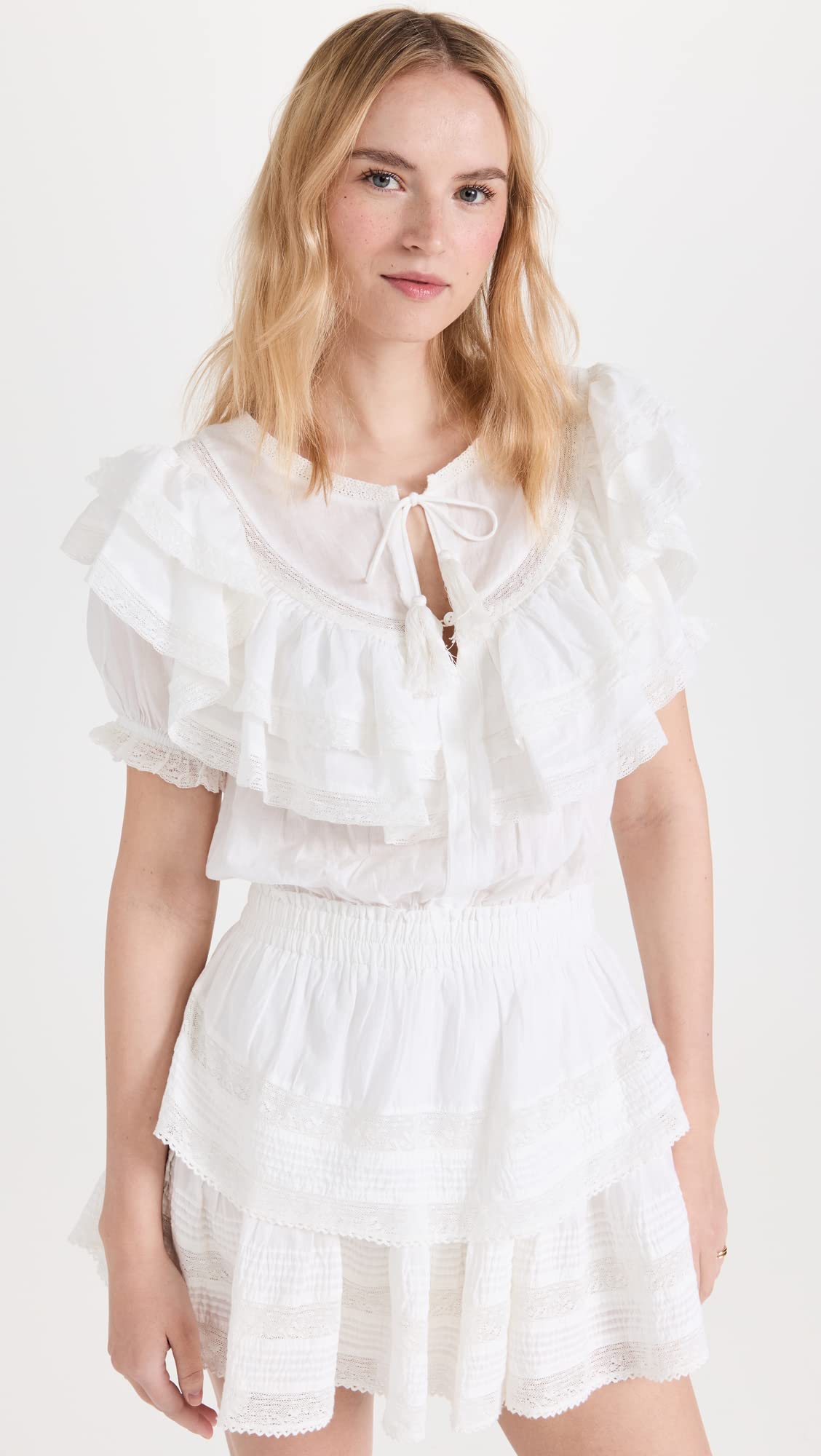 LOVESHACKFANCY Women's Floral Print Mini Dress - Summer Boho Chic Party & Wedding Guest Outfit