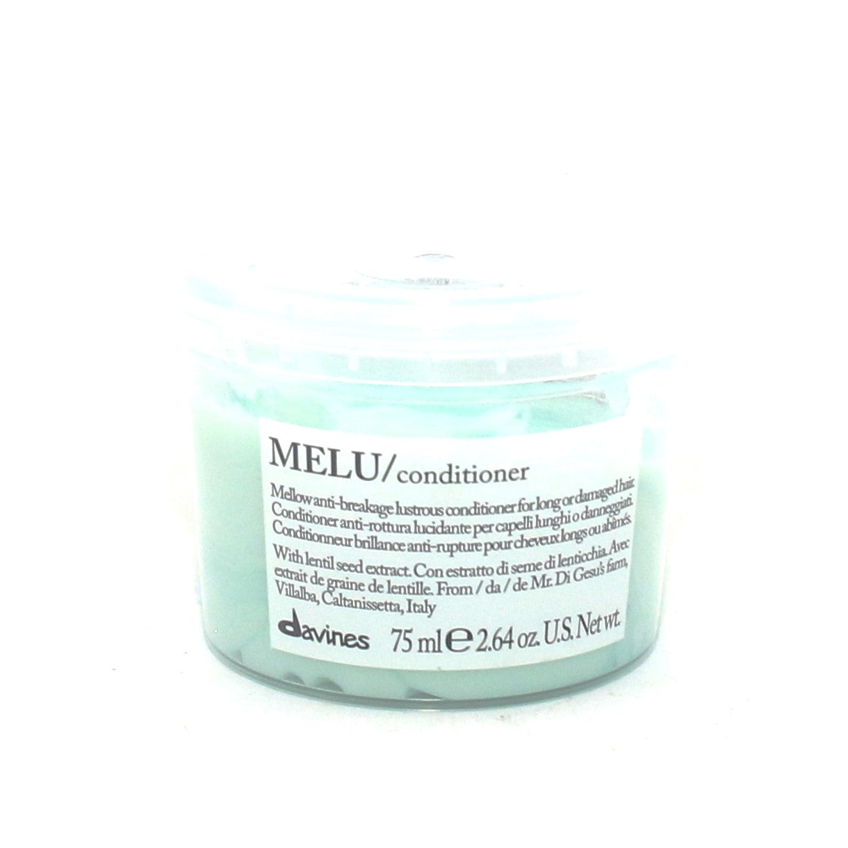Davines Melu Hair Conditioner 2.64 oz - Repairing & Nourishing Treatment for Damaged Hair - Perfect for Dry, Frizzy Hair at Home or Salon Use