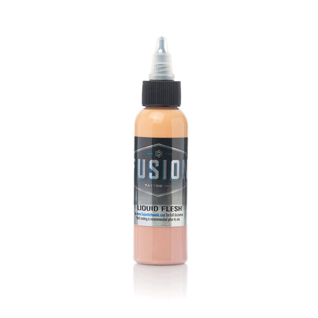 Liquid Flesh Fusion Ink - 1 oz Tattoo Ink for Professional Artists | Perfect for Realistic Tattoos, Body Art & Permanent Makeup
