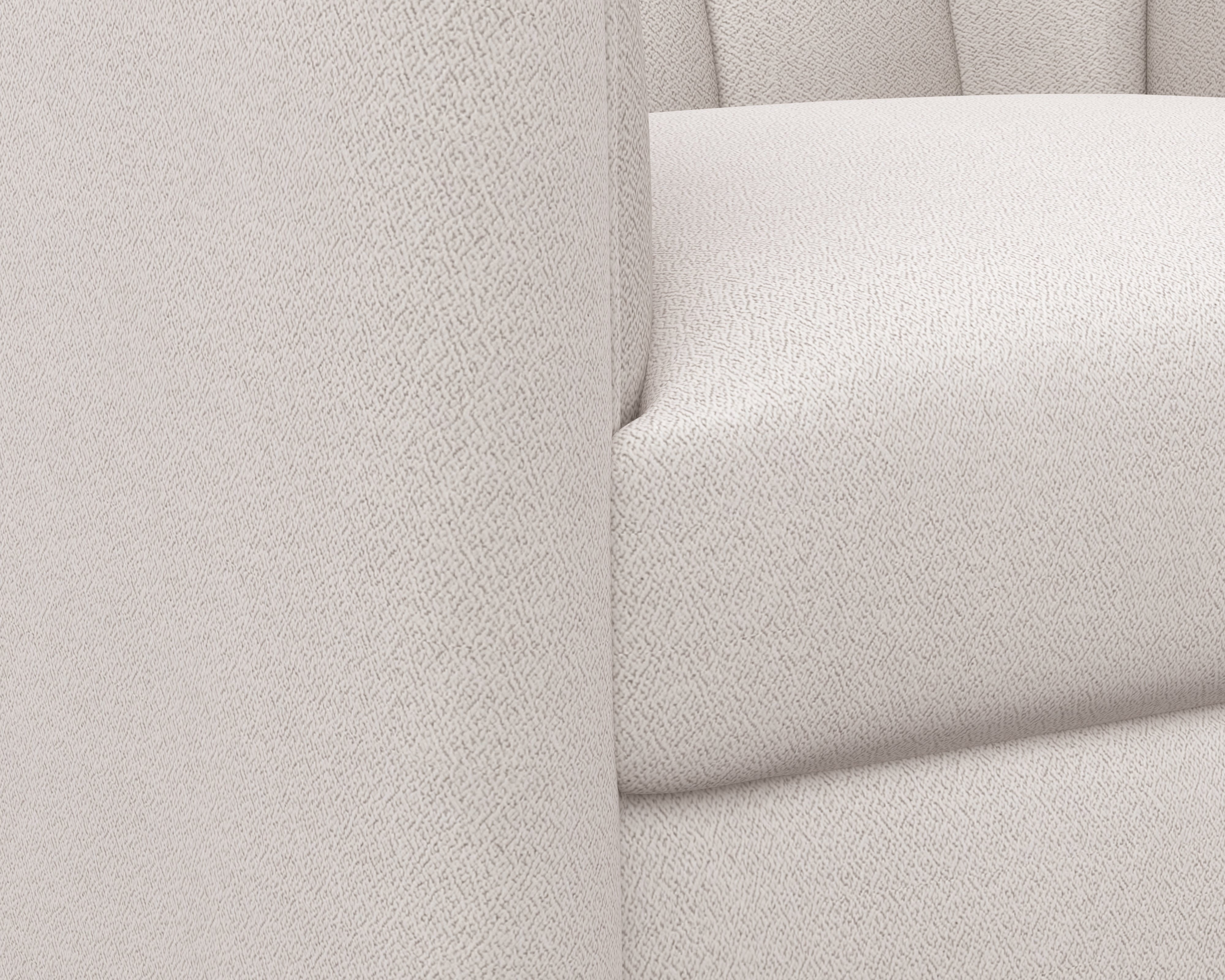 Birrit Swivel Armchair - Alaska Greige Upholstered Accent Chair for Living Room, Bedroom, or Office - 360-Degree Rotating Modern Lounge Chair with Comfortable Cushion