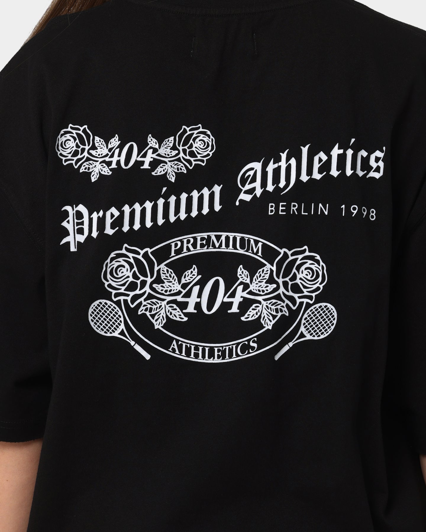 404 Premium Athletics Raw T-Shirt for Men & Women - Soft Cotton Black Tee for Gym, Workout & Casual Wear