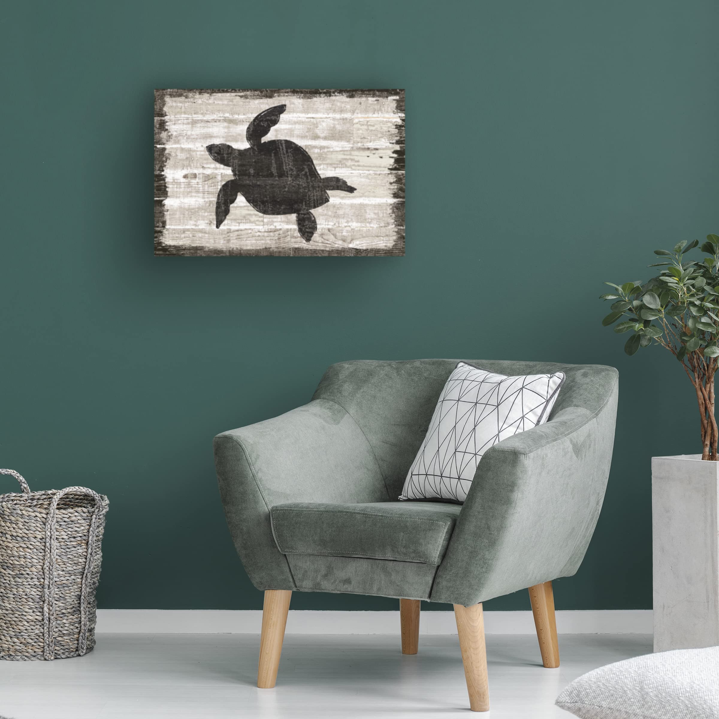 Driftwood Coast III by Sue Schlabach - 16x24 Inch Premium Canvas Wall Art for Coastal Home Decor | Beach House, Living Room & Office Wall Decor