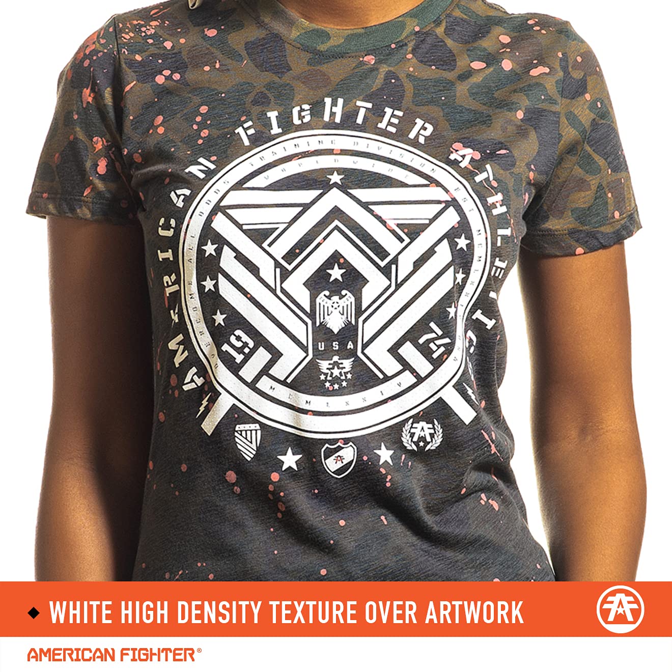 American Fighter Women's Short Sleeve T-Shirts | Comfortable Casual Tees for Everyday Wear, Gym & Outfits
