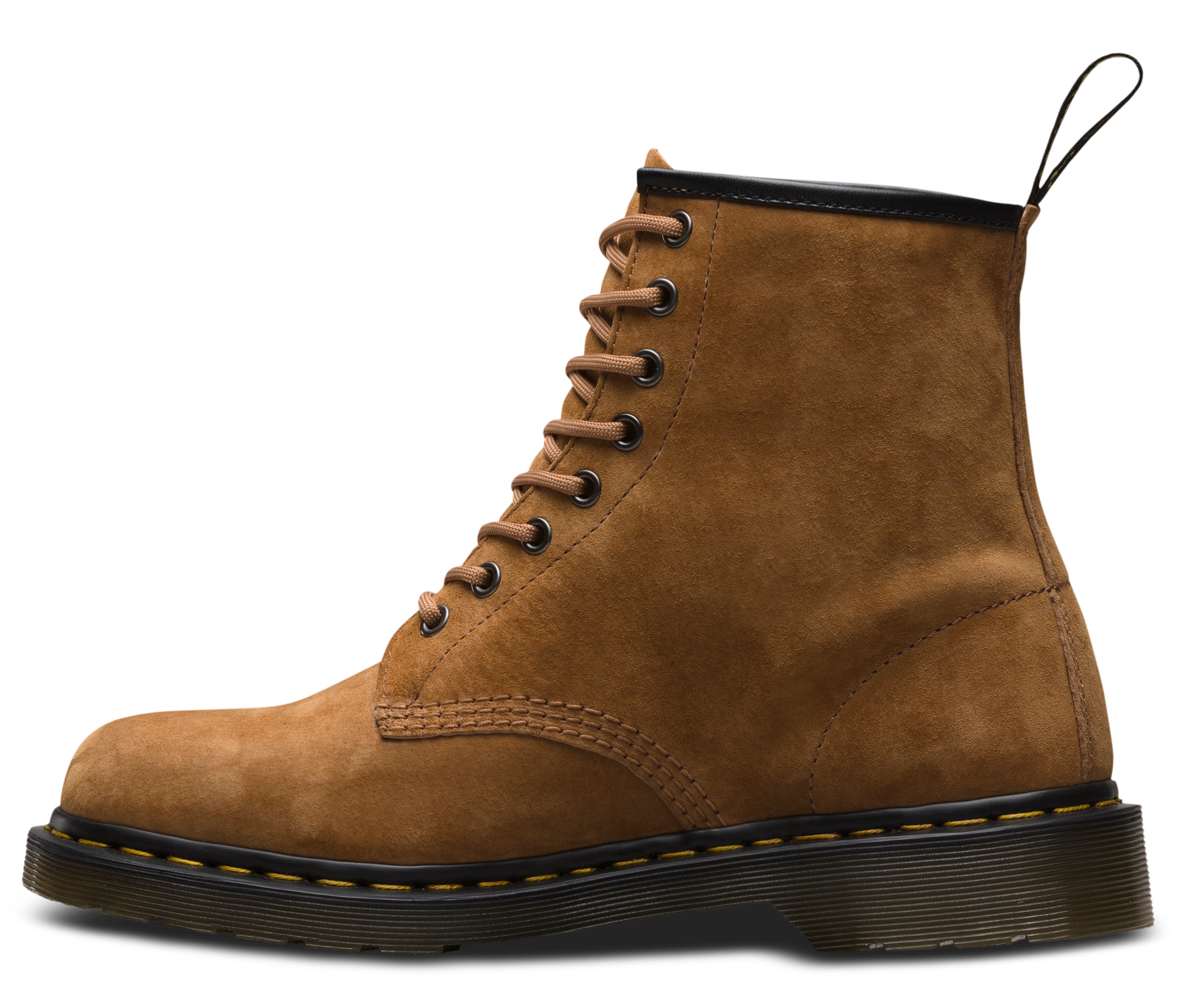 Dr. Martens 1460 Soft Leather Tan Boots - Classic 8-Eye Lace-Up Ankle Boots for Men & Women | Perfect for Casual Wear, Work & Outdoor Adventures