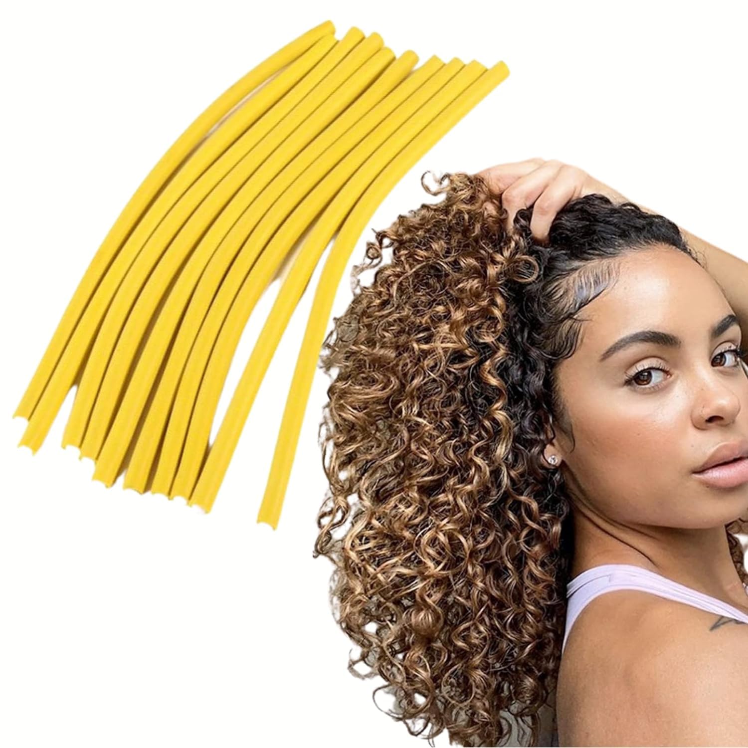 10-Pack Multi-Size Hair Rollers Set for Curly Hairstyles - Heatless Hair Curlers for Women & Girls - Salon Quality at Home - Perfect for Parties, Weddings & Daily Styling