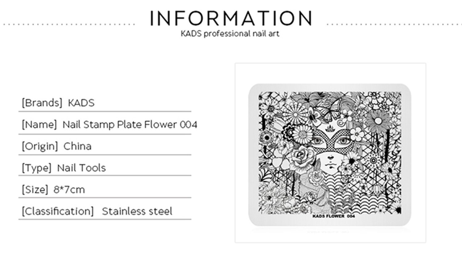 Floral Nail Art Stamping Plate - DIY Manicure Template for Nail Polish Transfer | Flower Petal Design (Color-4) | Perfect for Salon, Home Manicure & Nail Art Enthusiasts
