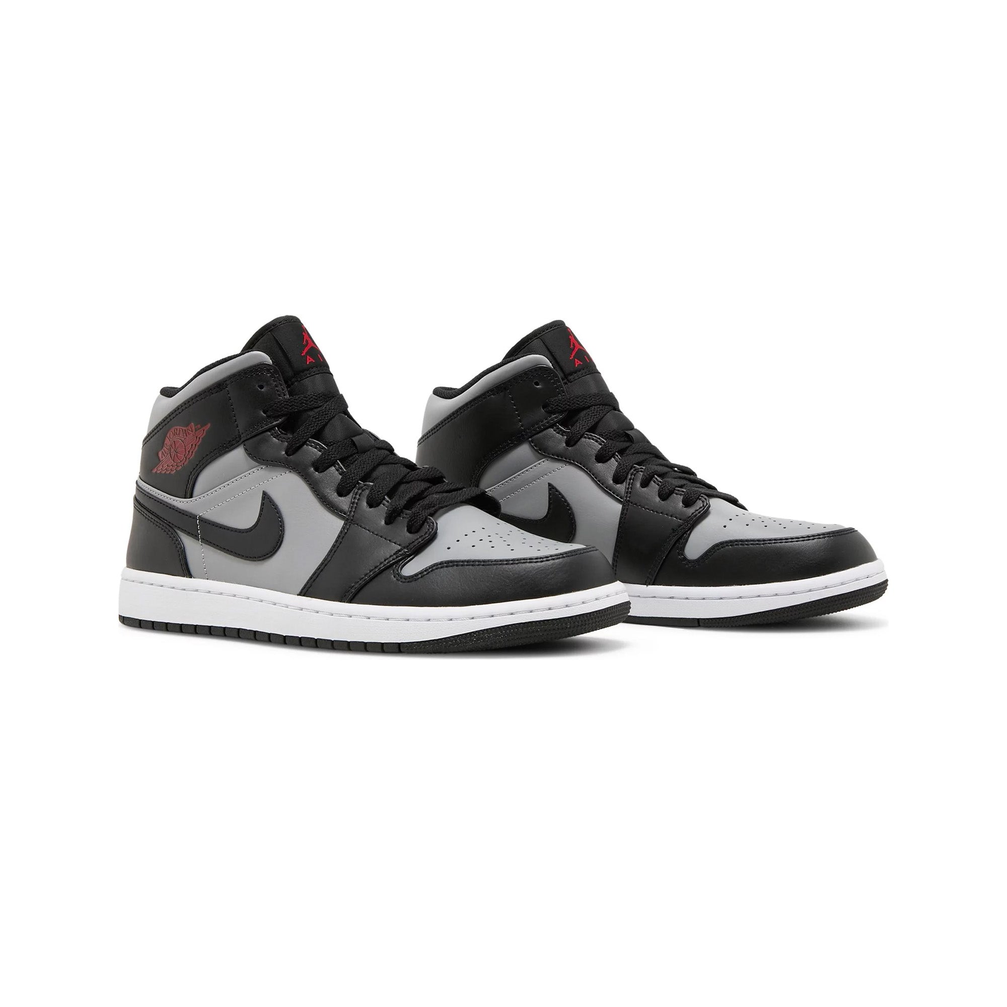 Air Jordan 1 Mid 'Shadow Red' Sneakers (2021 Release) - Men's Basketball Shoes for Streetwear & Casual Style