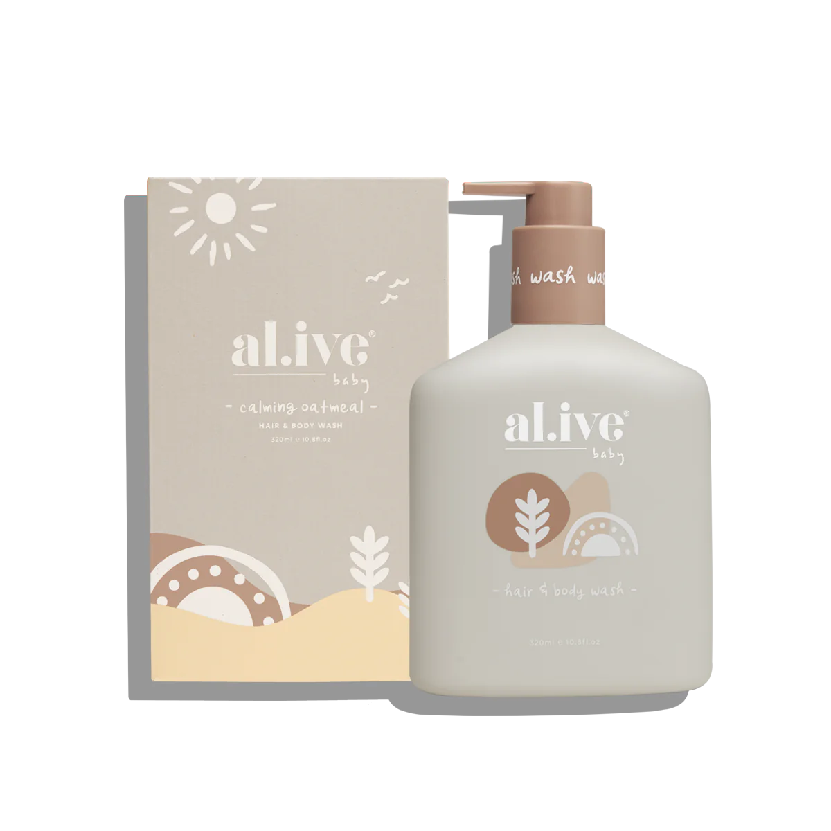 Alive Baby Calming Oatmeal Shampoo & Body Wash - Gentle Cleanser for Newborns & Sensitive Skin - Perfect for Bath Time & Bedtime Routine