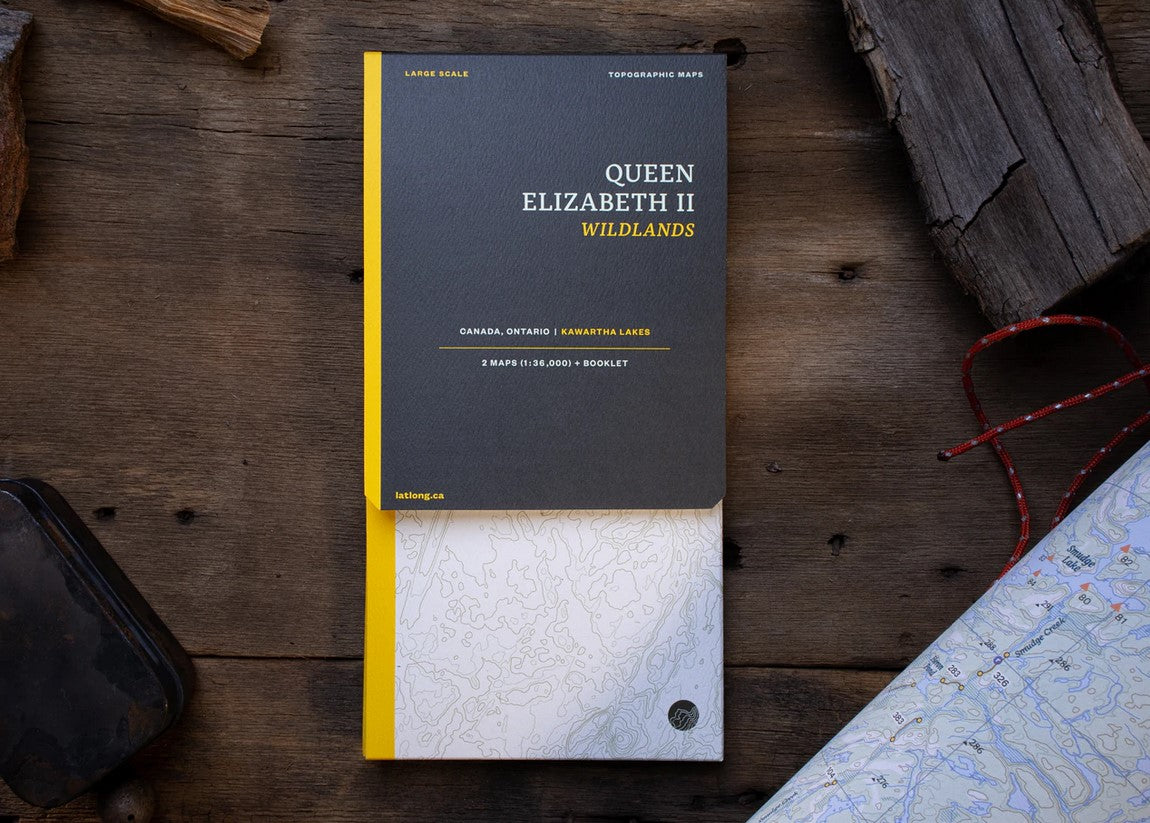 Lat Long Queen Elizabeth II Wildlands Map - Hiking & Camping Navigation Guide for Outdoor Adventures