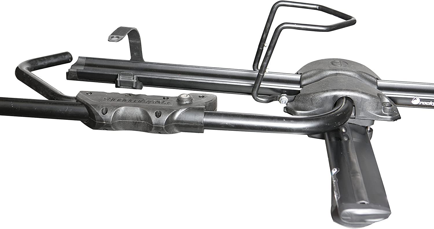 RockyMounts Tomahawk Upright Roof Bike Rack - Heavy Duty Bicycle Carrier for Cars, SUVs & Trucks - Perfect for Road Trips, Mountain Biking & Outdoor Adventures