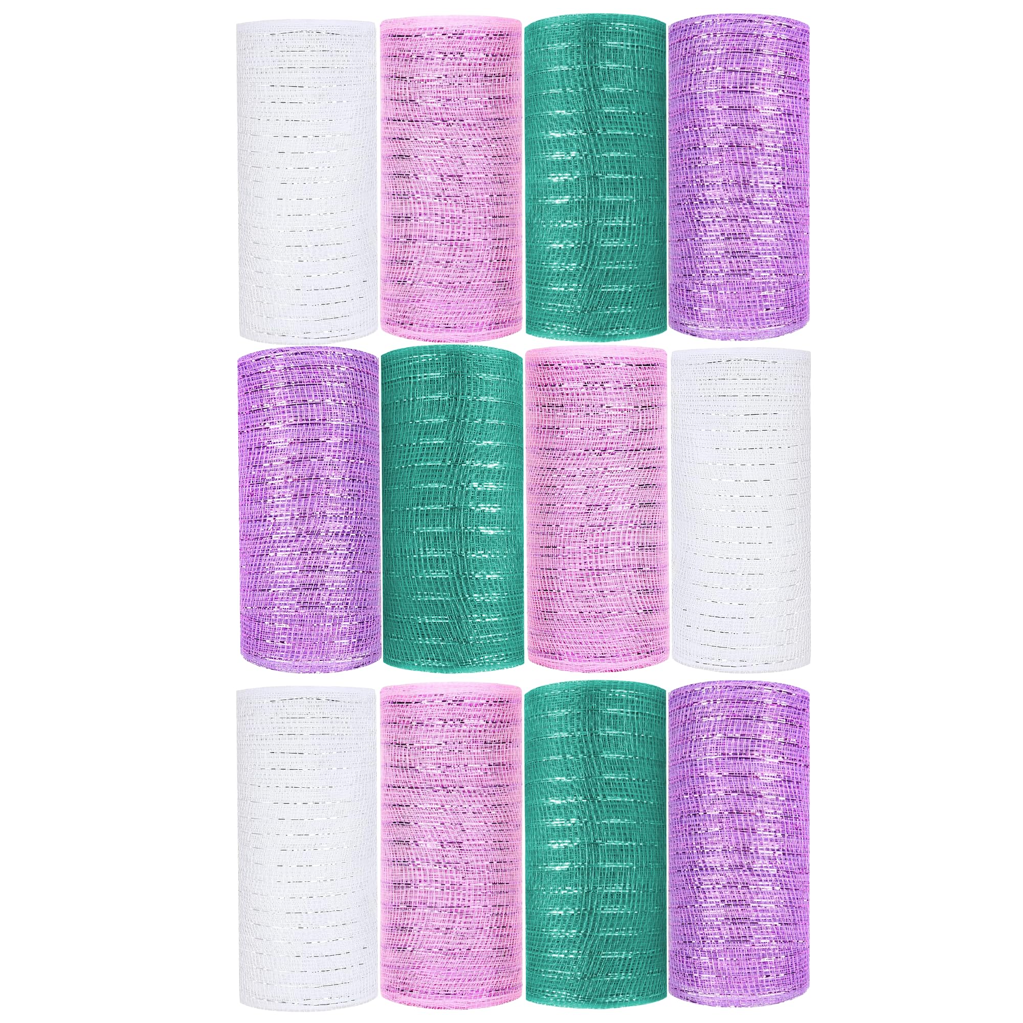 12 Pack Decorative Mesh Rolls - 6