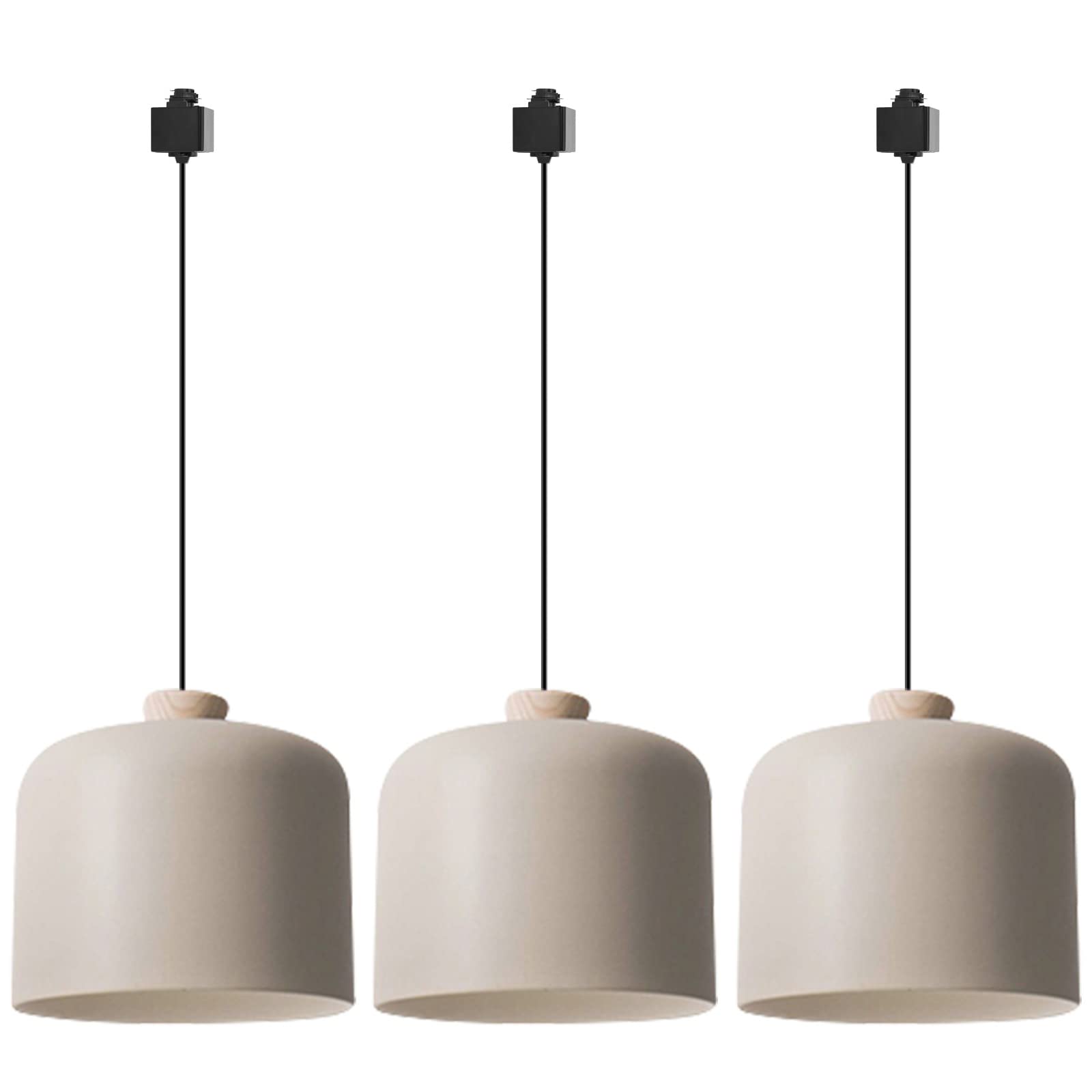 Nordic H-Type Track Lighting Pendant - 3 Lights for Cafe, Bar & Bedroom