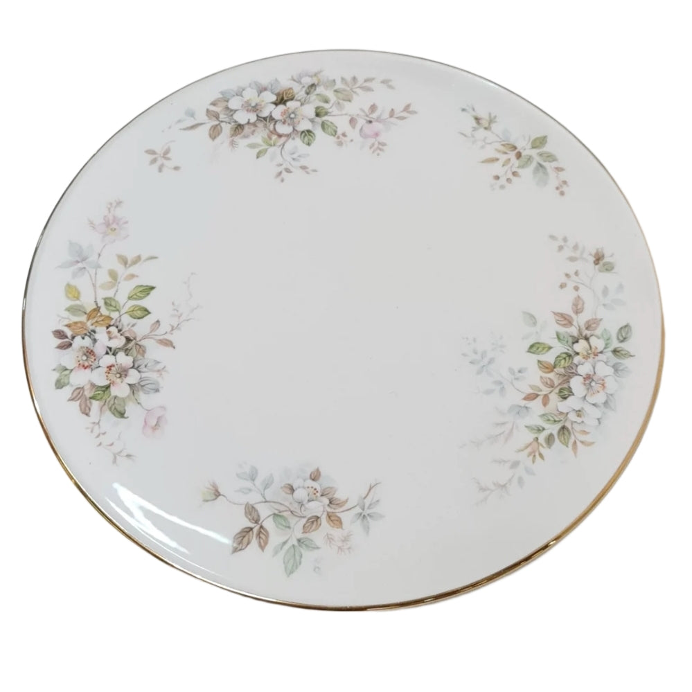 Vintage Royal Albert Haworth Cake Plate & Cheese Platter - Elegant Floral Design for Afternoon Tea, Dessert Serving & Party Entertaining