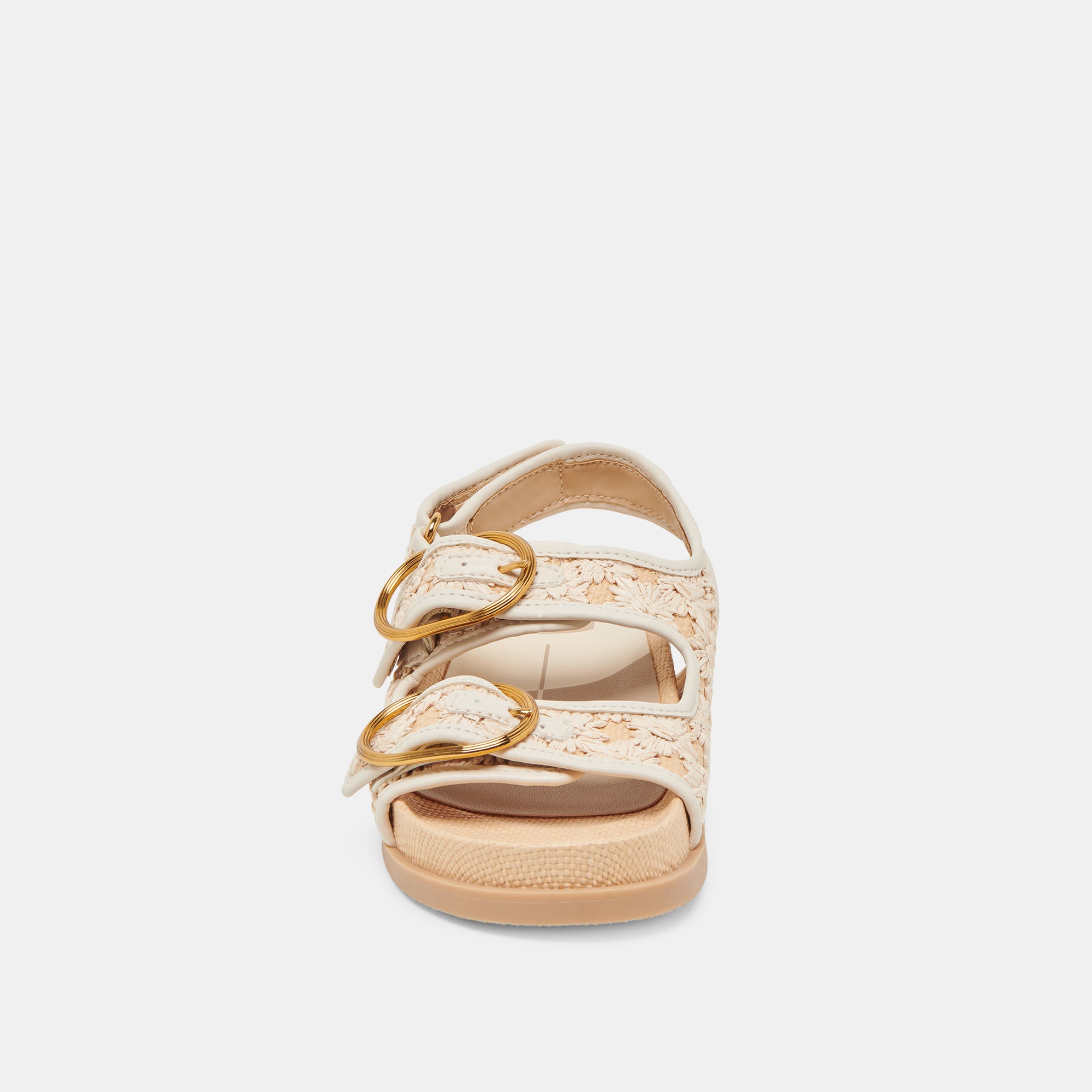 Starla Women's Floral Raffia Sandals - Comfortable Summer Beach Sandals for Walking, Vacation & Outdoor Activities