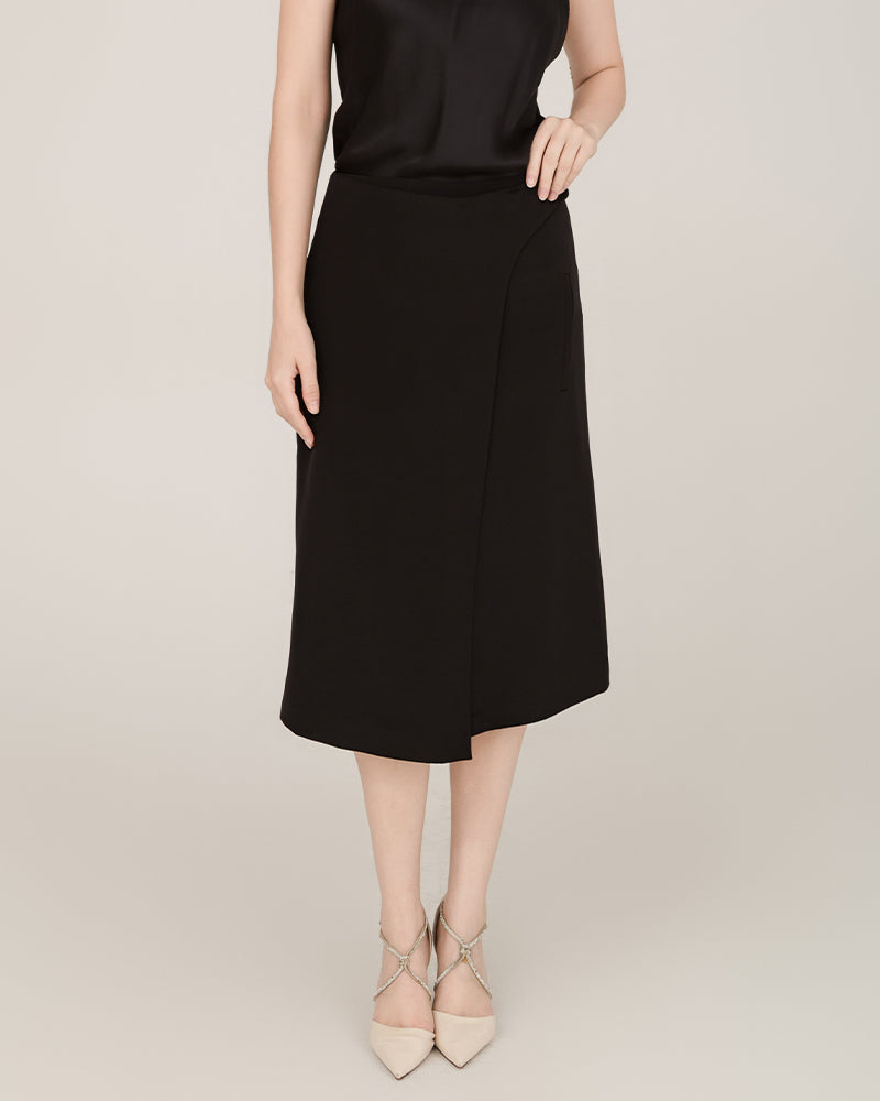 40 Momme Pure Silk Wrap Skirt for Women - Elegant & Comfortable Silk Skirt for Office, Party & Special Occasions