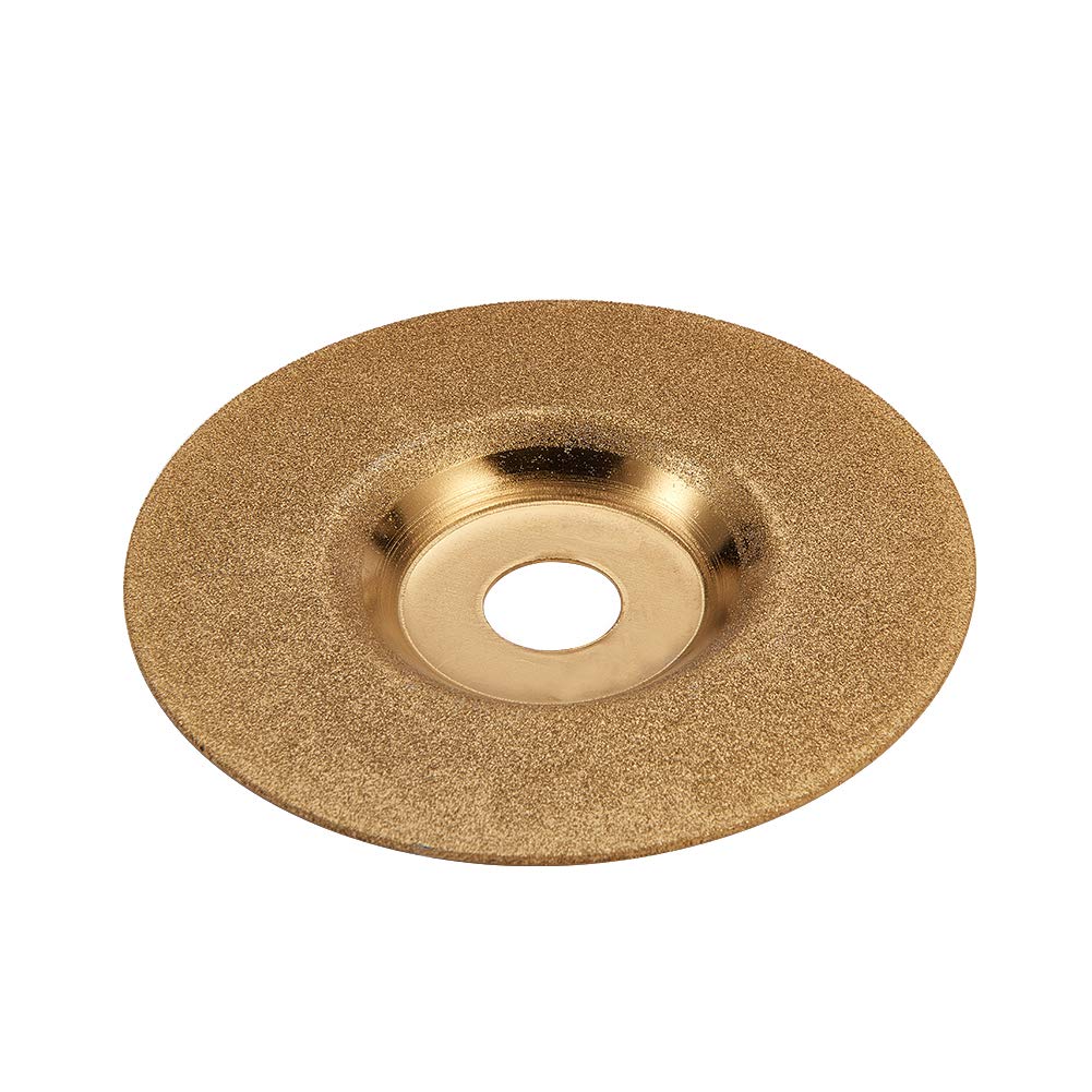 4 Inch Diamond Grinding Disc 150 Grit - Gold Tone Angle Grinder Wheel for Stone, Concrete & Metal | Utoolmart Professional Tool for Cutting, Polishing & Shaping | Perfect for DIY Projects & Construction Work