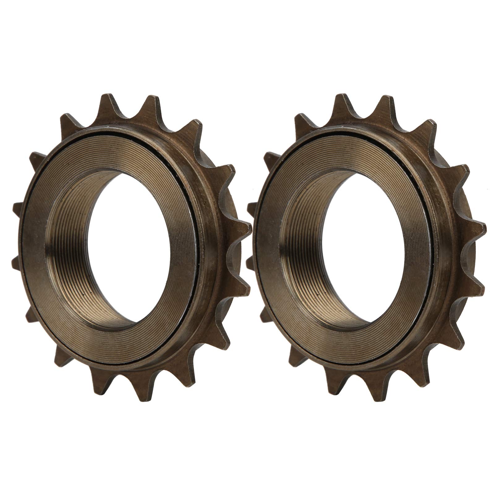 HERCHR 2-Pack 16T Bike Freewheel - Universal 16 Teeth Bicycle Freewheel Sprocket Replacement for Mountain Bikes, Road Bikes & E-Bikes - Perfect for Cycling, Commuting & Outdoor Adventures