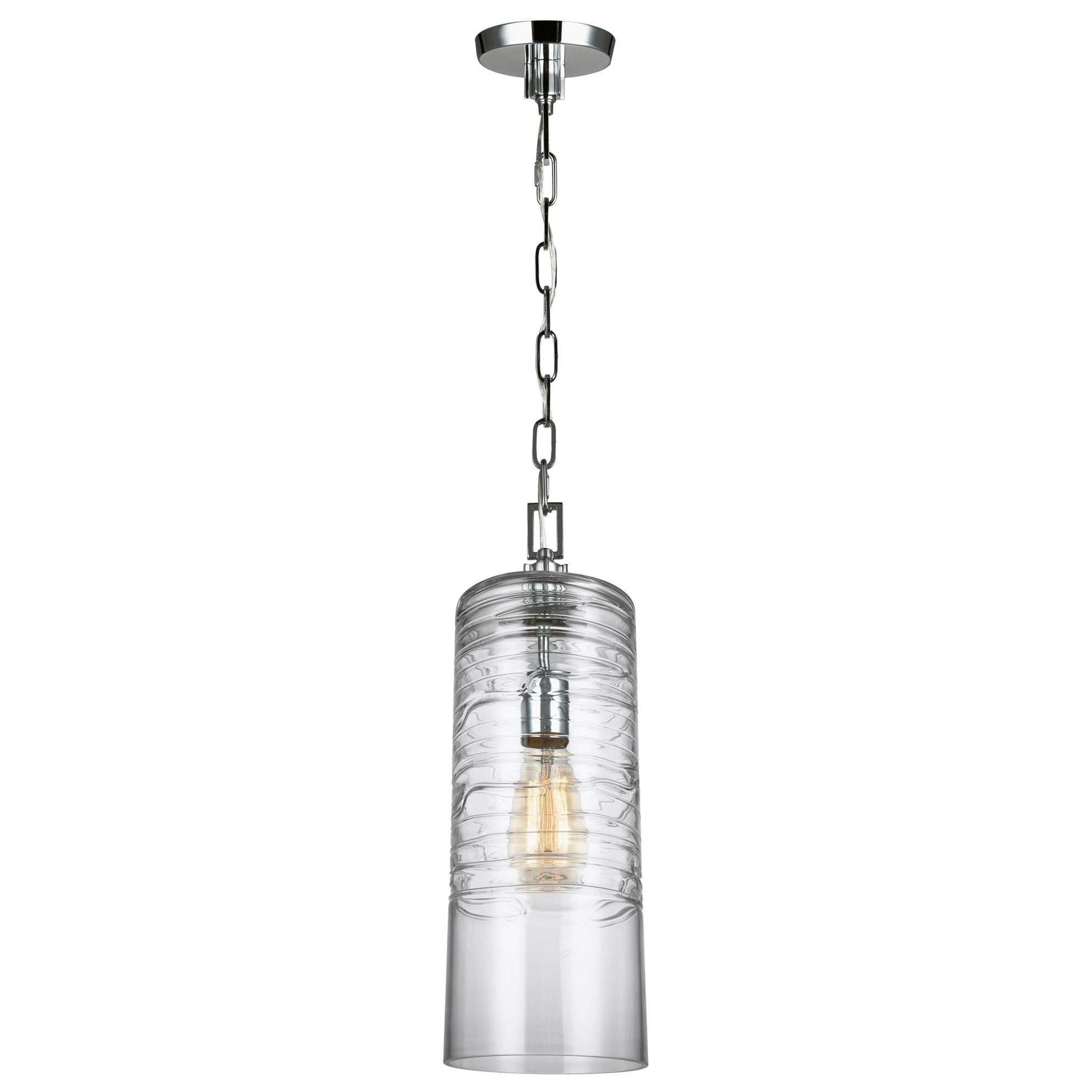 Draper Cylinder Pendant Light Fixture - Modern Industrial Ceiling Light for Dining Room, Kitchen, Living Room & Bedroom