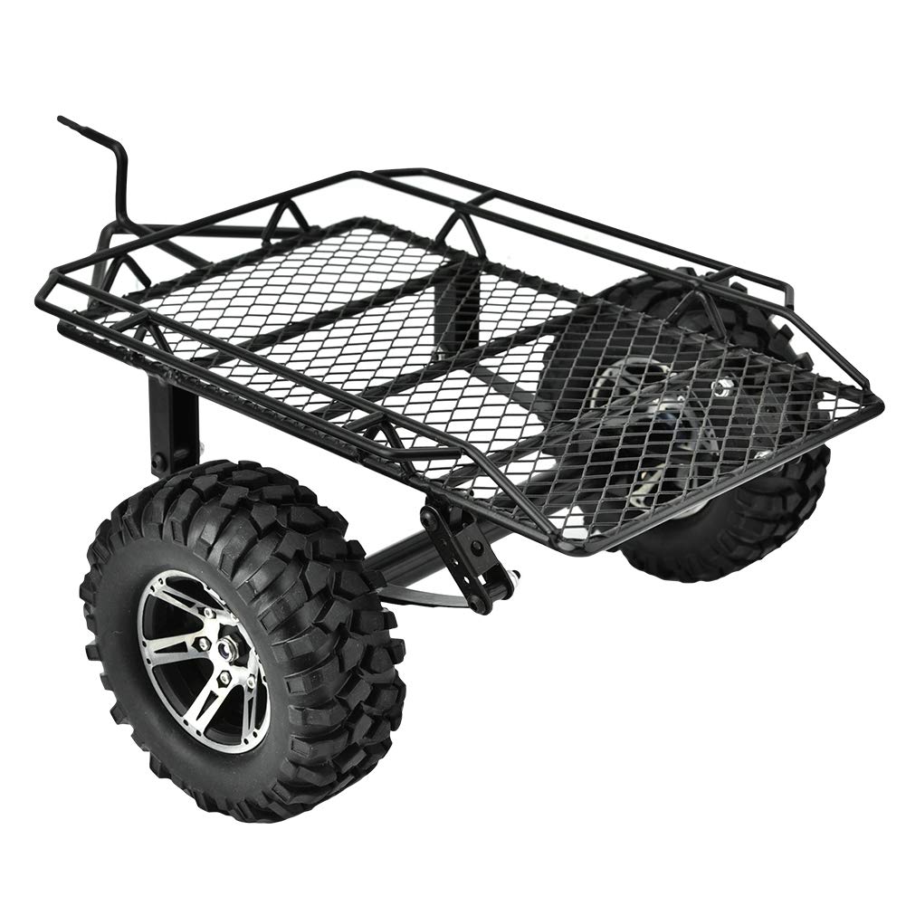 CHICIRIS Metal RC Boat & Toy Car Trailer Hopper - Durable Trailer Accessory for RC Vehicles, Model Cars & Mini Trucks - Perfect for Playtime, Racing Events & Backyard Adventures