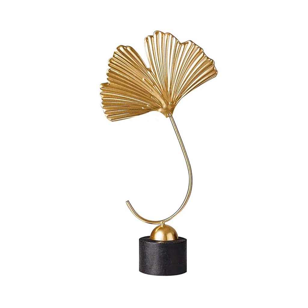 UXZDX Creative Gold Home Decor - Modern Flower Ornaments & Miniature Metal Figurines for Tabletop Decor, Shelf Display, Wedding Centerpieces & Housewarming Gifts