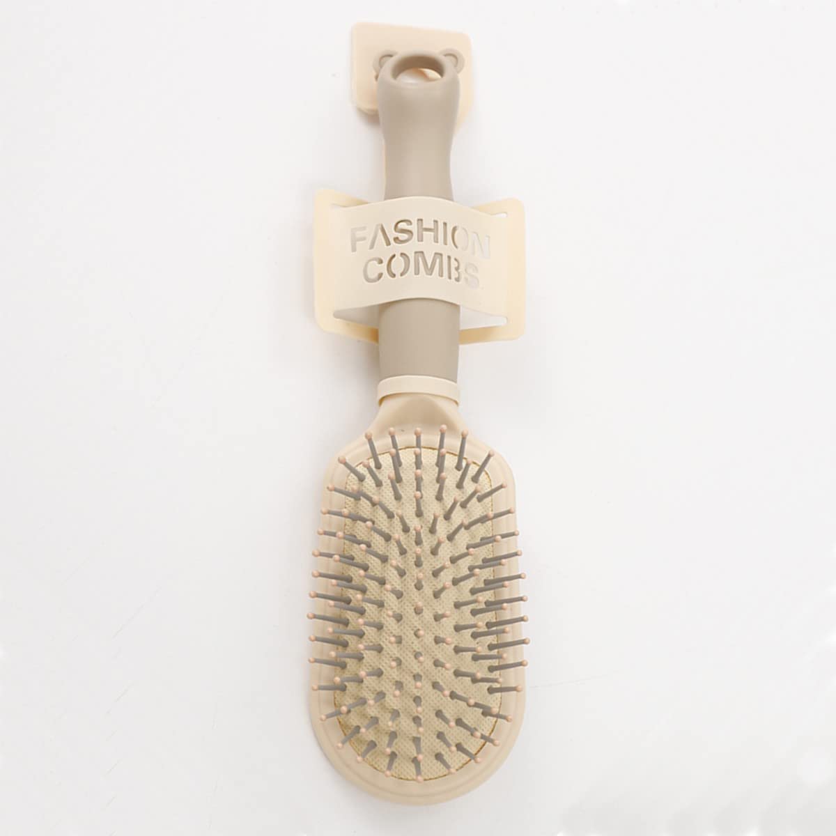 HENIJ Hair Brush for Scalp Massage & Detangling - Anti-Knot Styling Brush for Women, Girls & Kids - Ideal for Thick, Wavy, Curly & Thin Hair - Oval Beige Comb - Perfect for Daily Hair Care & Relaxation at Home or Travel