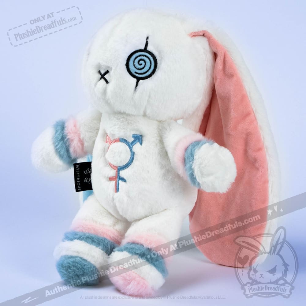 Plushie Dreadfuls Gender Dysphoria Rabbit - Soft Stuffed Animal Toy for Comfort & Support | Perfect for Therapy, LGBTQ+ Pride, and Emotional Healing