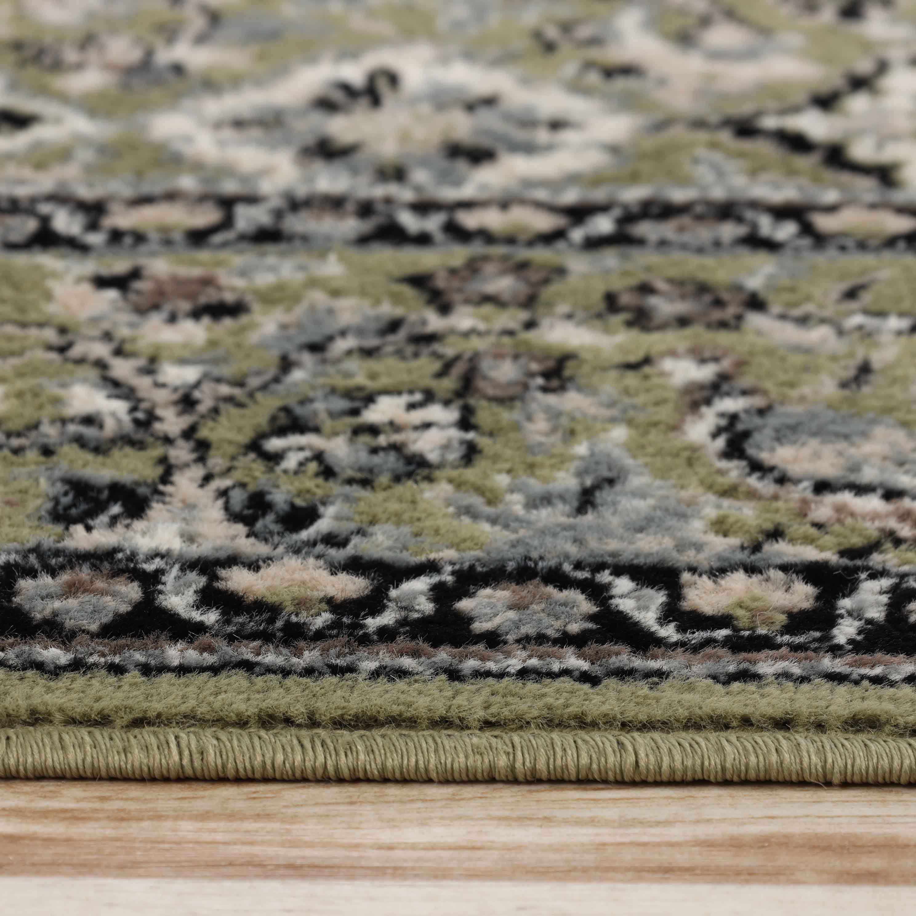 Radcliffe Traditional Floral Medallion Indoor Area Rug - Soft Non-Slip Living Room Carpet for Home Decor | Perfect for Bedroom, Dining Room & Office