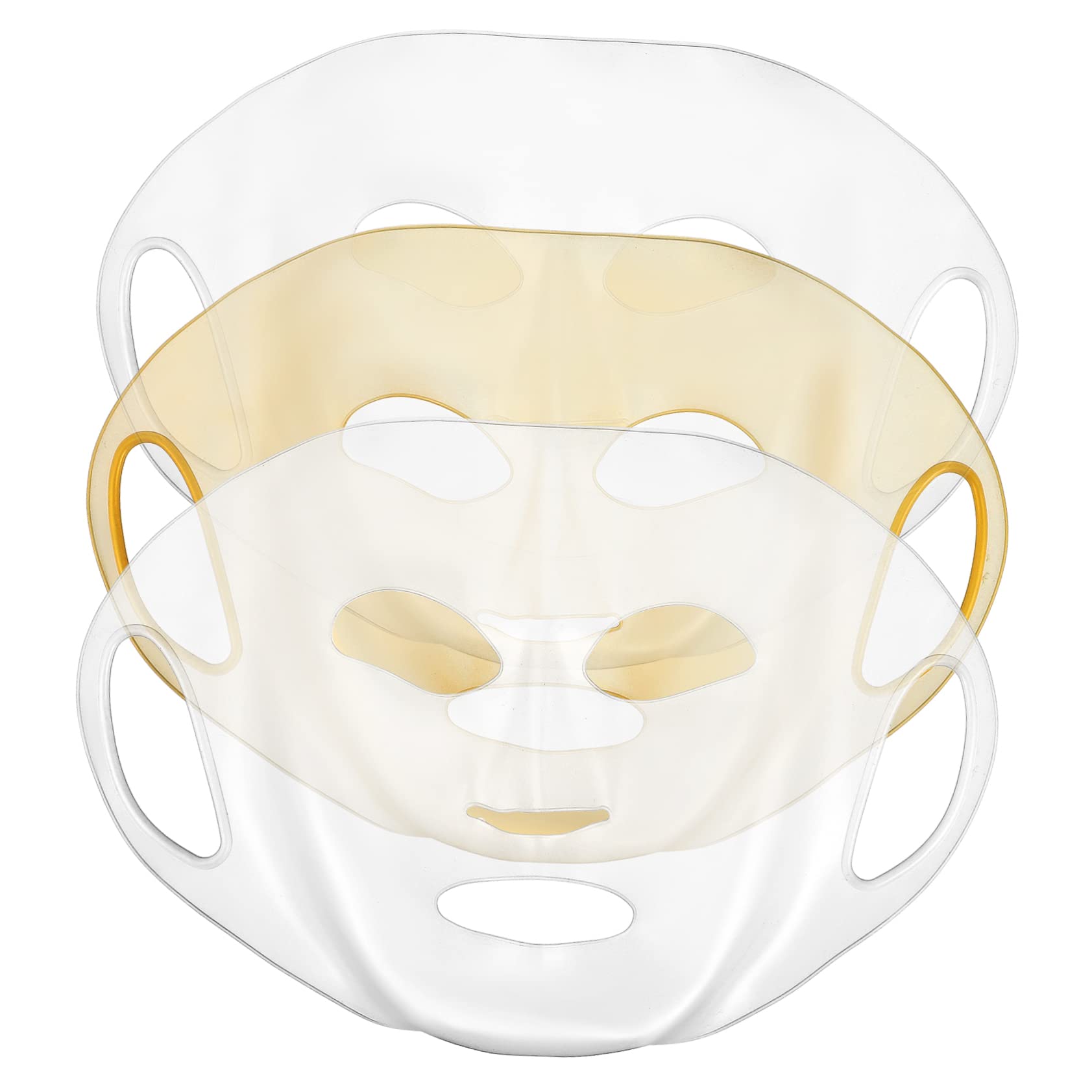 Baluue Reusable Silicone Sheet Mask Cover - 3D Face Mask Applicator for Moisturizing & Beauty - Women's Skincare Accessory (Perfect for Spa, Skincare Routine & At-Home Facial Treatments)