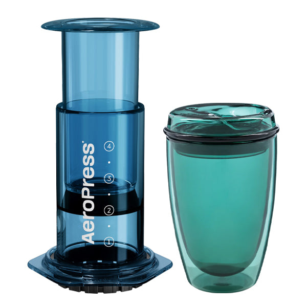Aeropress Coffee Maker & Good Cuppa Bundle - Portable Espresso Maker for Travel, Camping & Home Brewing - Perfect Gift for Coffee Lovers
