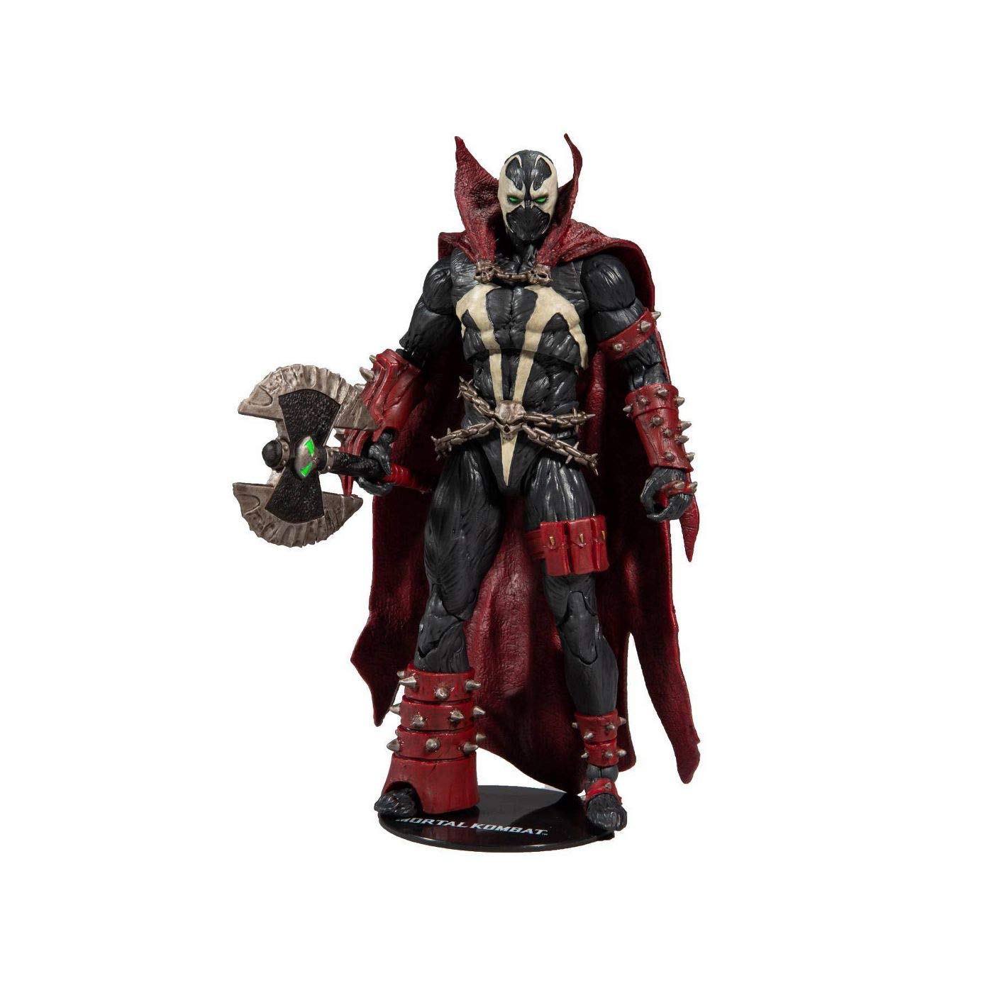 McFarlane Toys Mortal Kombat Spawn Action Figure with Axe - Collectible 7-Inch Articulated Character for Fans & Display - Perfect for Gaming Battles & Shelf Decor