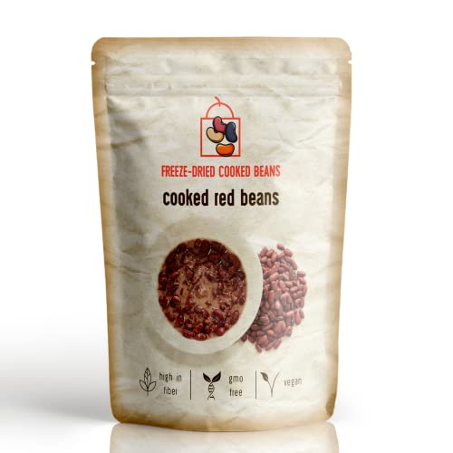Freeze-Dried Cooked Red Beans - 5 Pack Emergency Food for Camping, Hiking & Survival | Long Shelf Life | Ready-to-Eat Meals | Perfect for Outdoor Adventures & Disaster Preparedness
